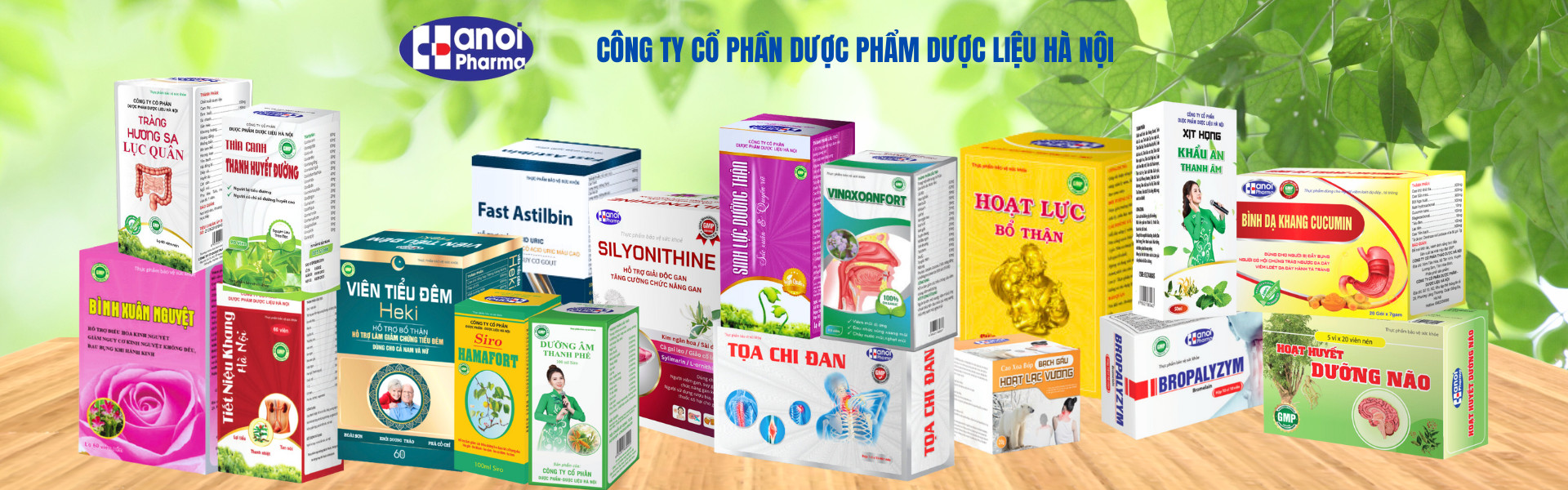 Sản phẩm của công ty Dược phẩm - Dược liệu Hà Nội